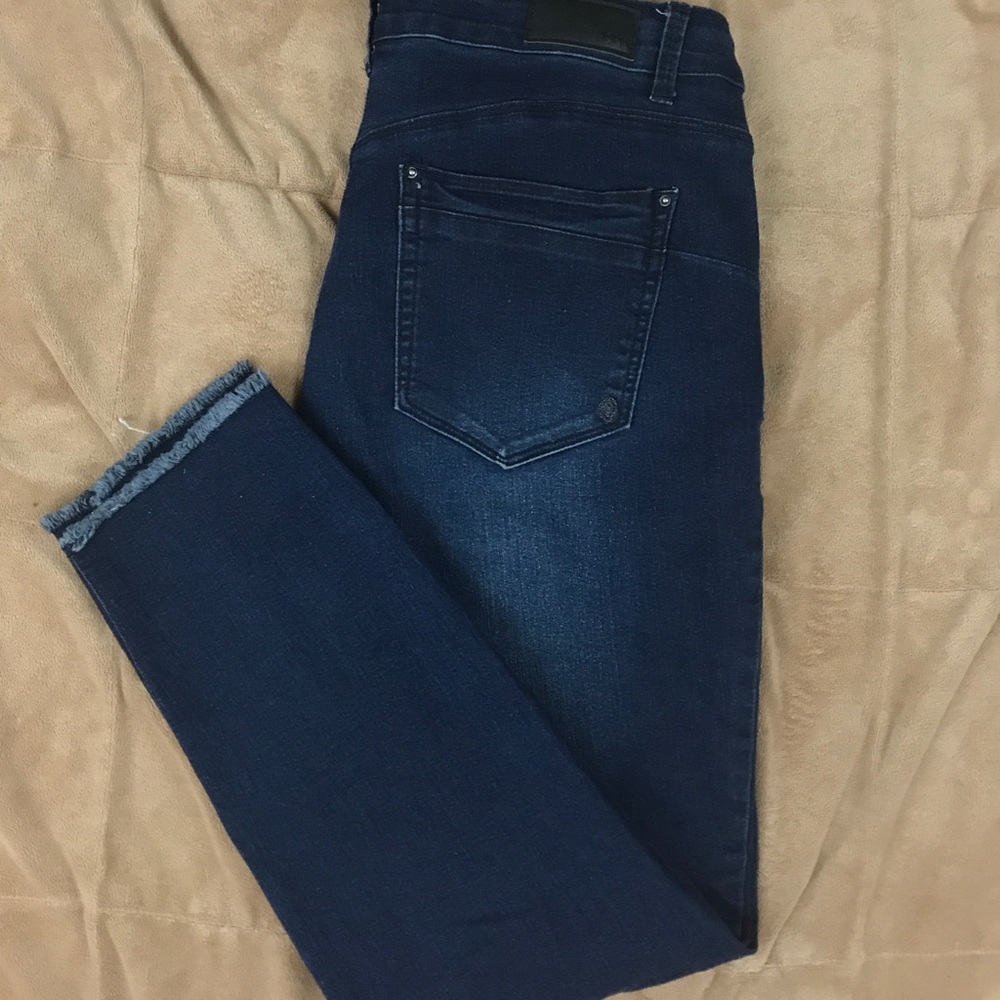 Thorn Universal Raw Skinny Studded Dark Wash  14